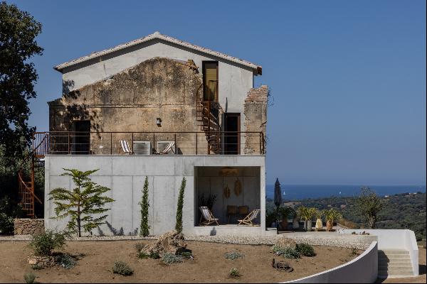 Luxury villa with panoramic sea view and pool - Propriano - South Corsica