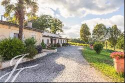 Entre deux Mers: A XIXth-century Carthusian monastery surrounded by its vineyards and grou