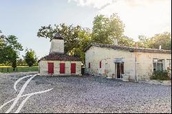 Entre deux Mers: A XIXth-century Carthusian monastery surrounded by its vineyards and grou