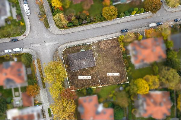 Building plot of 1,168 m with planning permission in an absolute prime location in Gern