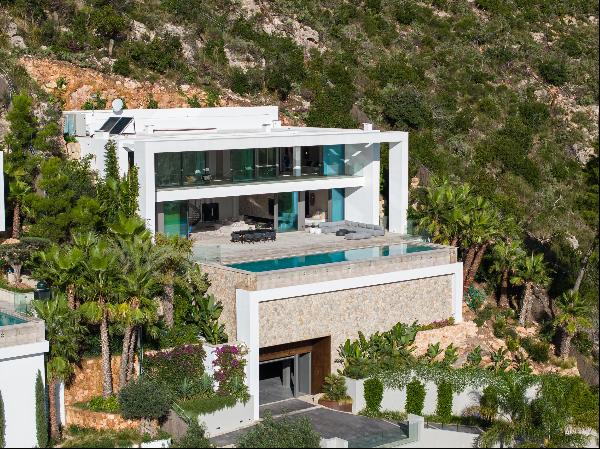 Modern newly built Villa in Son Vida with  distant sea and Cathedral views
