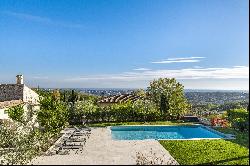 Provencal-style stone villa in the countryside of St Jeannet, Nice hinterland.