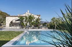 Provencal-style stone villa in the countryside of St Jeannet, Nice hinterland.