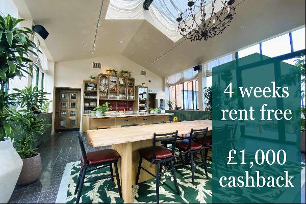 4 WEEKS RENT FREE offered on tenancies commencing before the end of July PLUS £1,000 cashb