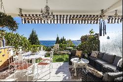 Studio apartment with terrace and sea view, Petite Afrique of Beaulieu sur Mer.