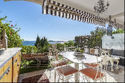 Studio apartment with terrace and sea view, Petite Afrique of Beaulieu sur Mer.