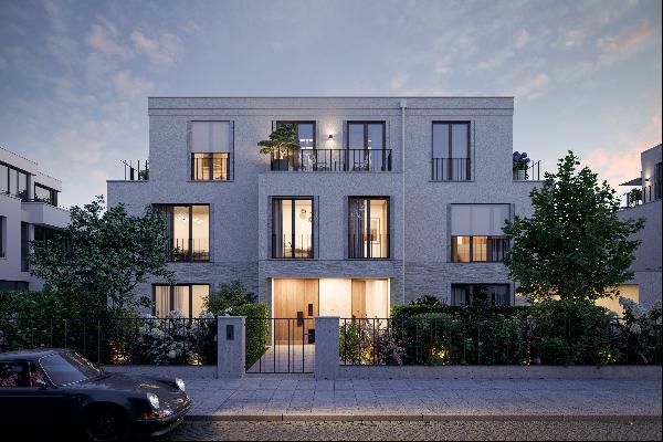 New build: Family-friendly 5-room apartment with garden and spa area