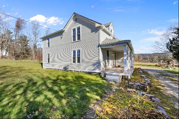 New England Farmhouse Set on 9+ Country Acres with Views & Possibilities
