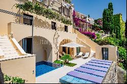 18th-century design villa with pool in Positano