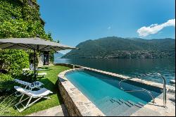 Picturesque villa with pool on lake Como