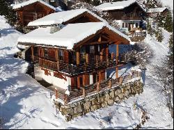 Luxury chalet with views of the Combins massif