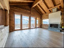 Luxury chalet with views of the Combins massif