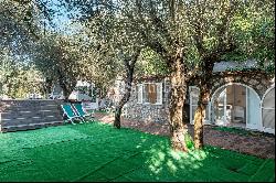 Charming villa with olive grove and swimming pool overlooking the sea