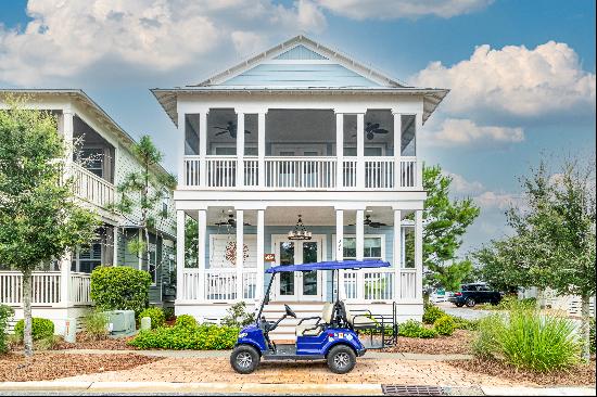 Fully Fursnished Beach Cottage With Two Car Garage And Golf Cart 