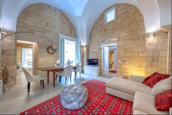 Ancient Salentine residence in Lecce stone