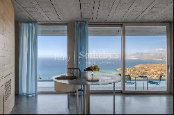 Designer villa with swimming pool and view of the Gulf of Castellammare