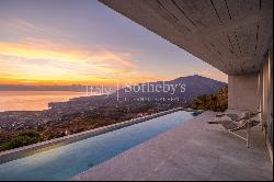 Designer villa with swimming pool and view of the Gulf of Castellammare