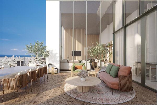 Luxury Residential Complex at the Sarona Gardens | Sea View Pent with a Pool