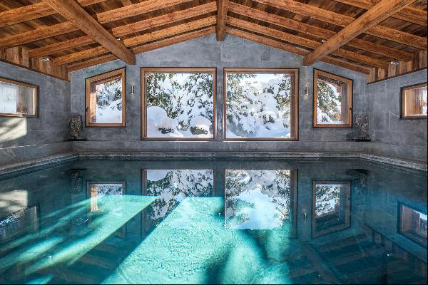 Exceptional chalet in Megève with a swimming pool.