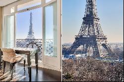 Apartment enjoying wonderful views over the Seine and the Eiffel Tower
