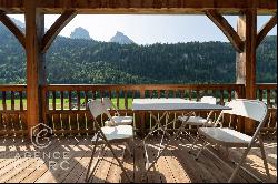 Le Grand-Bornand, chalet with superb view of the mountains