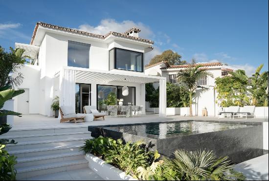 Villa in Nueva Andalucia in three styles: modern-Andalusian-Scandinavian