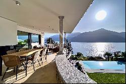 Brissago: luxury villa with breathtaking lake view in an exclusive location for sale