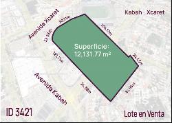 3421 - Lot for Sale Cancun on Kabah Av. with Xcaret Av. S.M. 21, Cancún 77500