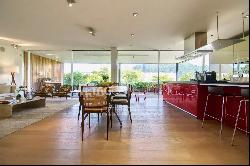 Duplex-apartment in Montagnola with garden & Lake Lugano view for sale