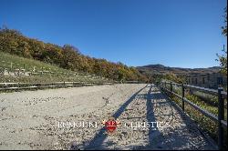 Val d'Orcia - ORGANIC EQUESTRIAN ESTATE WITH OLIVE GROVE AND WELLNESS CENTER FOR SALE IN 