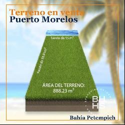 5045 - Lot for Sale in Bahia Petempich, lot 80, Cancún 77580