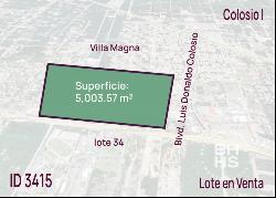 3415 - Land for Sale in Cancun Boulevard Colosio Lot 35, Cancún 77728