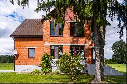 House with pond farm