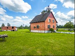 House with pond farm