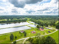 House with pond farm