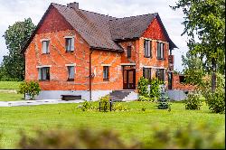 House with pond farm