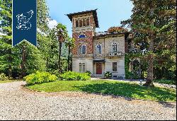 Elegant Art-Nouveau building with a park, pool and outbuilding for sale just 300 metres fr