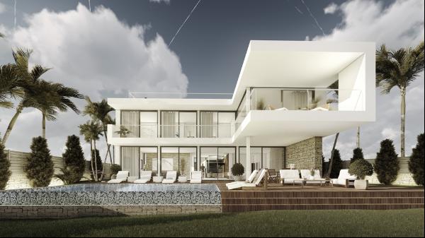 New building project: Modern luxury villa with beautiful sea views