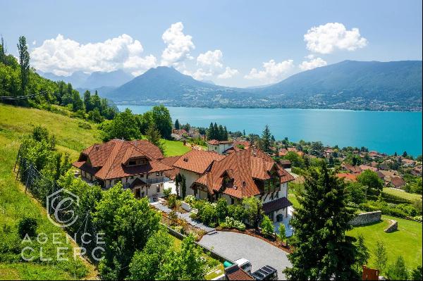 Veyrier du Lac, unique property with panoramic lake view
