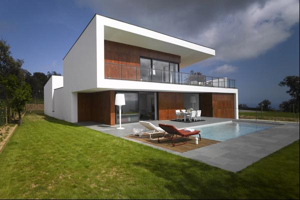 New modern design house with panoramic views