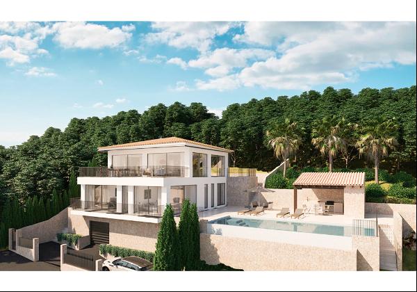 Newly built villa with panoramic views in Galilea