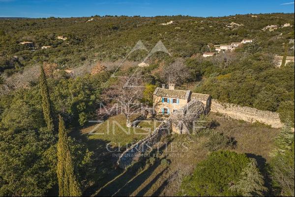 OLD PROVENCAL SHEPHERD TO RENOVATE - PANORAMIC VIEW - BUILDING LAND