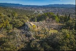 OLD PROVENCAL SHEPHERD TO RENOVATE - PANORAMIC VIEW - BUILDING LAND