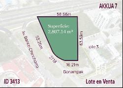 3413 - Lot for Sale Bonampak Av. Cancun Quintana Roo, Cancún 77500