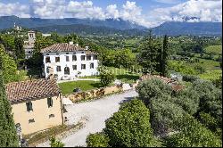 Elegant restored hillside villa with olive grove and outbuildings