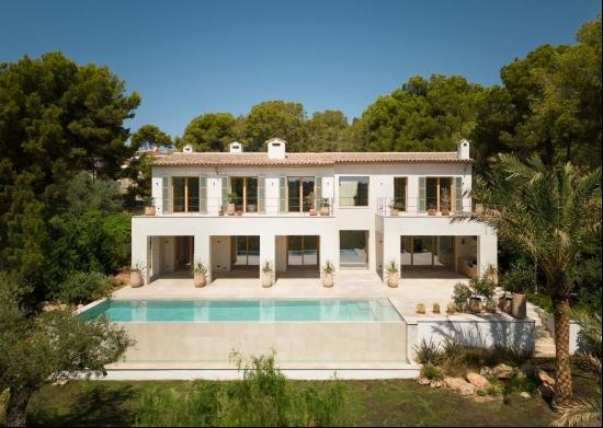 Modern, new construction villa for sale in Santa Ponsa, Majorca, Calvià 07180