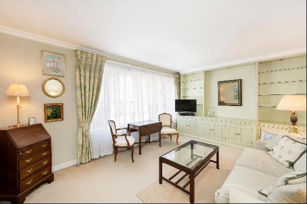 A one bedroom flat in Knightsbridge with two private garages.