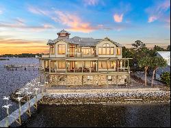 One-Of-A-Kind Bayfront Home With 200-Ft. Dock And Boat House