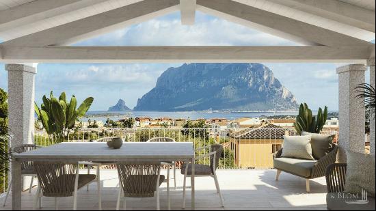 Villa Levante with sea view and pool, Porto San Paolo, Olbia-Sardinia