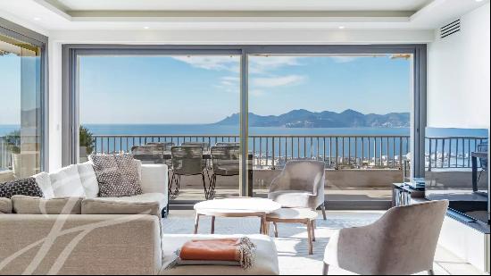 Cannes Californie Rare 170 sqm corner apartment with panoramic sea view